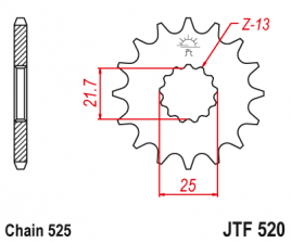 Звезда передняя JTF 520